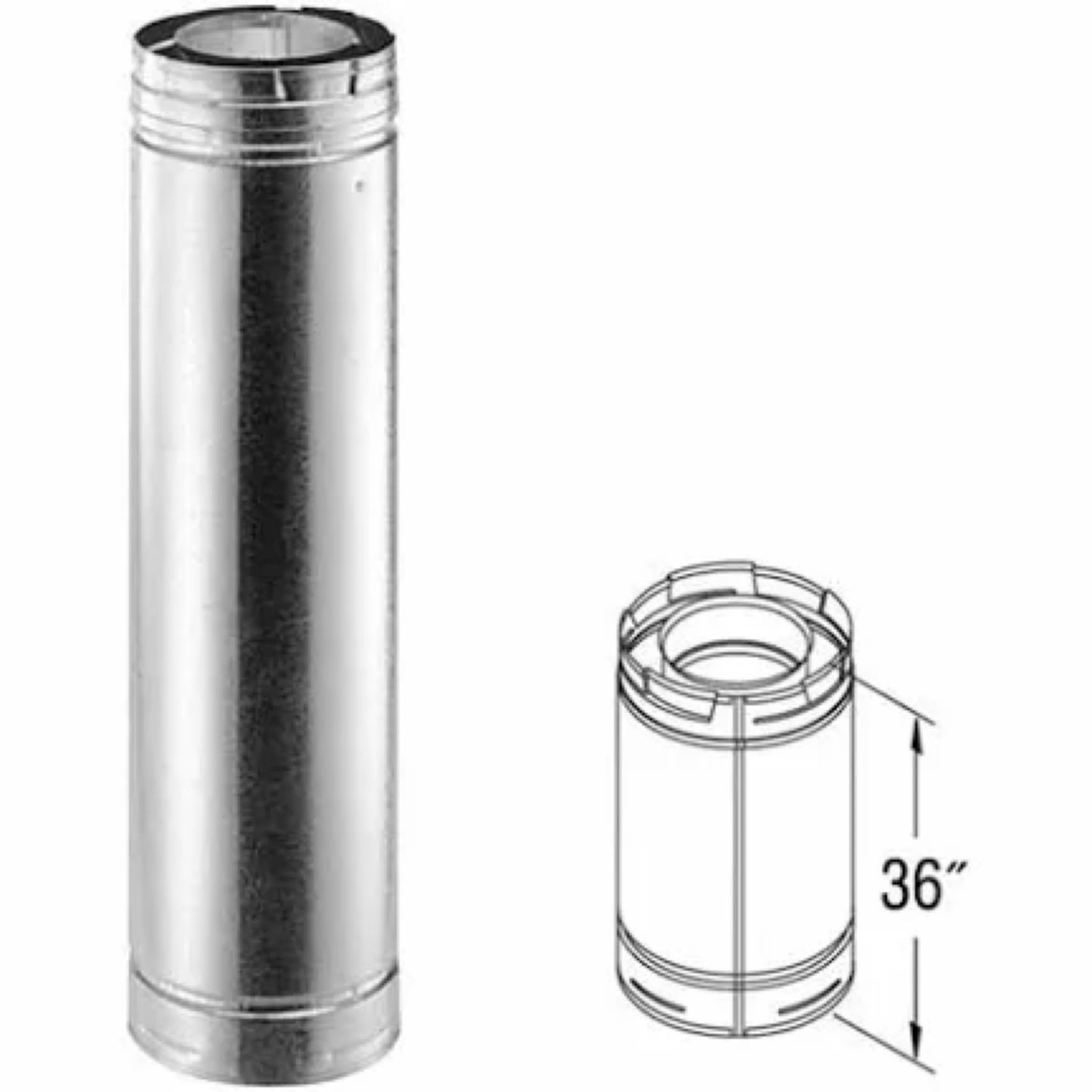 36” Rigid Pipe - 4 x 6 5/8