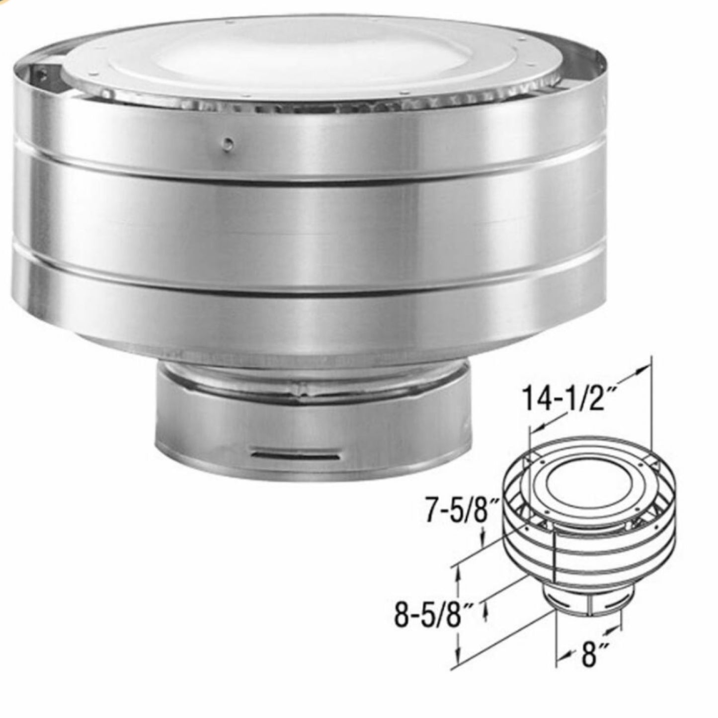 Vertical Termination Cap - 4.5 x 7.5