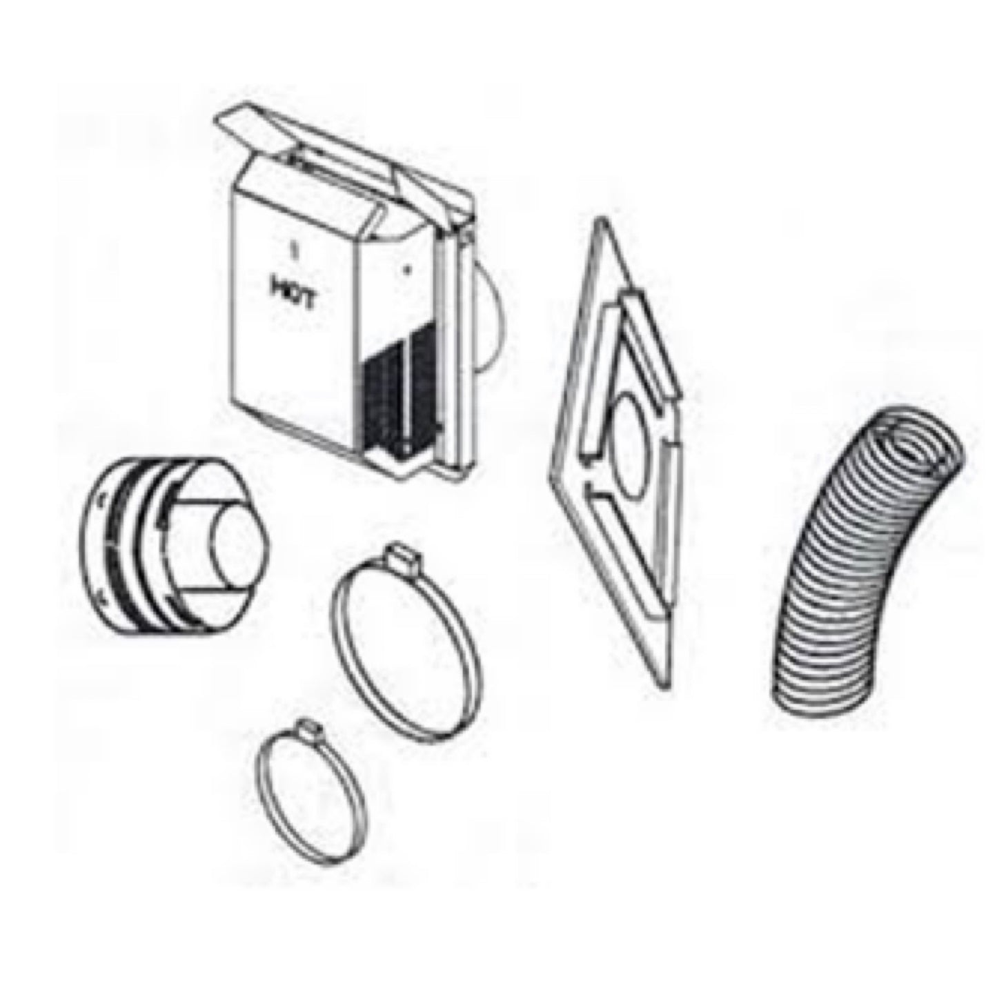 Superior Secure Vent Horizontal Termination Kit - 4.5 x 7