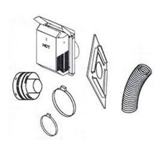 Superior Secure Vent Horizontal Termination Kit - 4.5 x 7