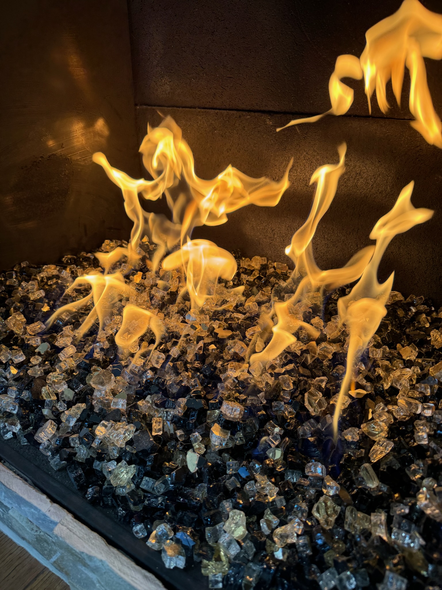gas logs and media install photo 2